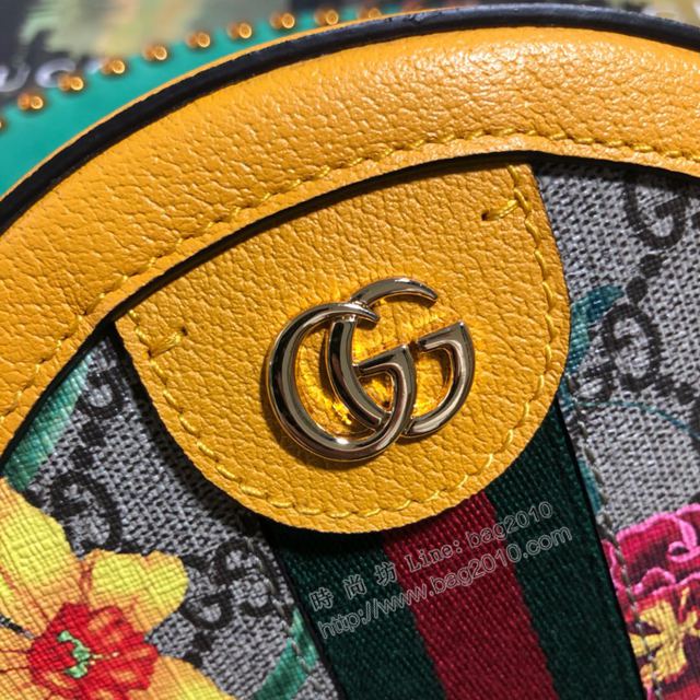 Gucci包 古馳女包 550618花膠黃皮 gucci小挎包 gucci圓形包  gudj1244
